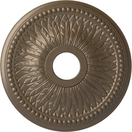Bailey Ceiling Medallion (Fits Canopies up to 5 3/4"), 18"OD x 3 3/4"ID x 1 1/2"P, Warm Silver